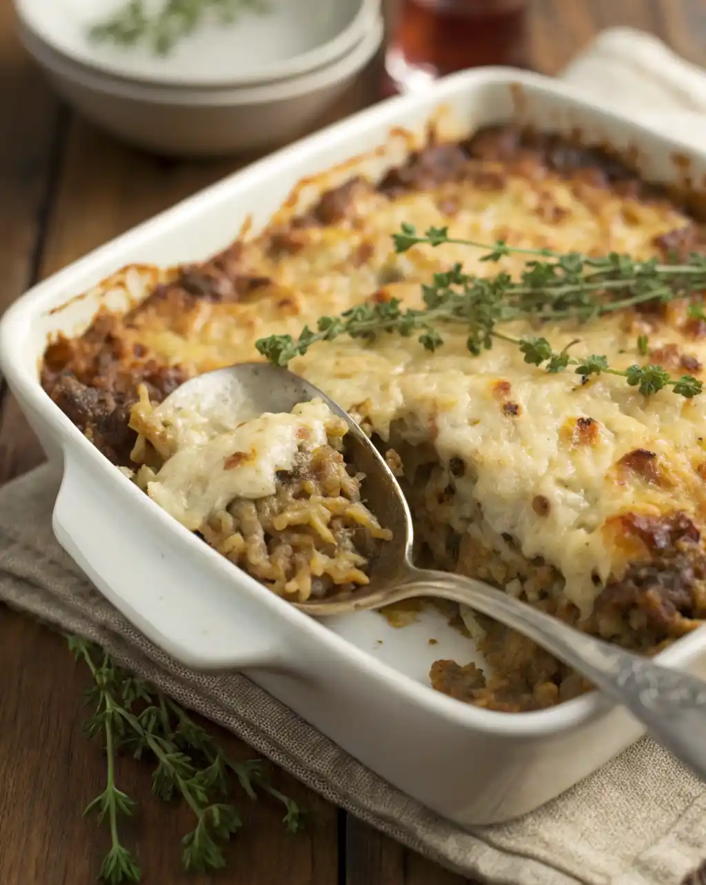 Amazing French Onion Beef Rice Casserole Recipe